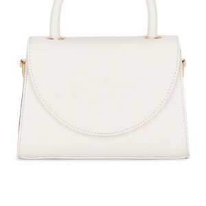 Olga Berg Sasha Top Handle Bag in White